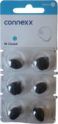 Obrázok produktu pre connexx Click Sleeve M Dome blistrové balenie 6 modrých silikónových chráničov sluchu 10992869