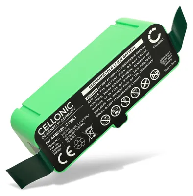 Produktbild von CELLONIC 1x Akku für Staubsauger Kompatibel mit iRobot Roomba 980, Roomba 960, Roomba 896, 4462425 - (5200mAh , 14.4V)