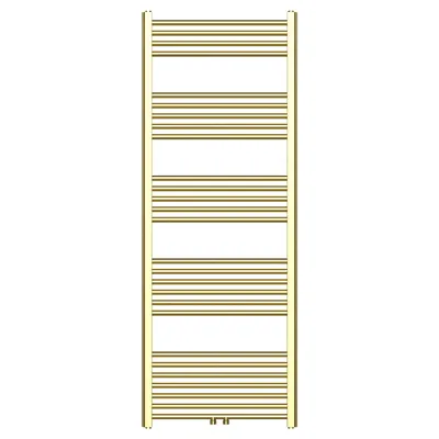 Produktbild von Handtuchheizkörper mit Mittelanschluss in gebürstetem Gold – 1600x600mm, 557 Watt