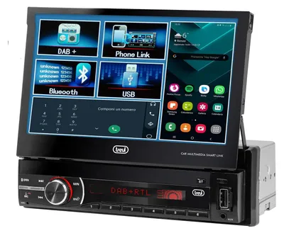 Image de TREVI Autoradio à écran tactile 7 pouces ATM6390 DAB multimédia