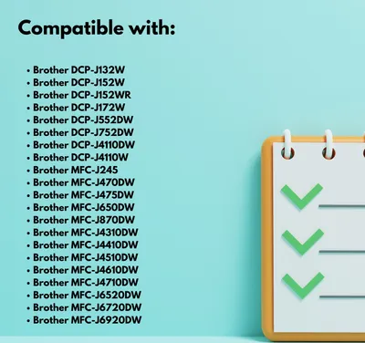Immagine prodotto di Cartuccia per Brother 123XB LC123BK ️️ DCP J132W J152W J552DW J752DW ️