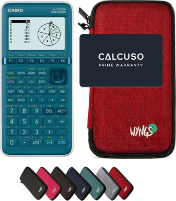Produktbild von Casio fx-7400GIII inkl. WYNGS Schutztasche Rot - Grafikrechner - Basic Set