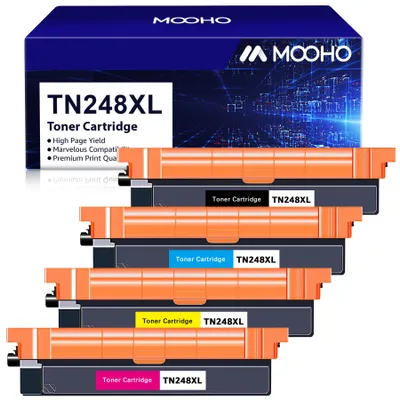 Produktbild von TN248 TN248XL TN-248CMYK TN-248VAL Kompatibel für Brother TN-248 Toner TN-248XL für Brother MFC-L3760CDW Toner DCP-L3560CDW MFC-L3740CDWE MFC-L3740CDW MFCL8390 (Schwarz, Magenta, Gelb, Cyan, 4er-Pack)