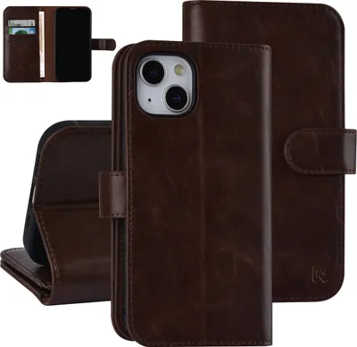 Produktbild von UNIQ Accessory Book type case iPhone 13 & 14 - Card holder - Magnetic closure - Brown
