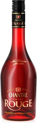 A bottle of Chantré Cuvée Rouge Weinbrand on a white background.