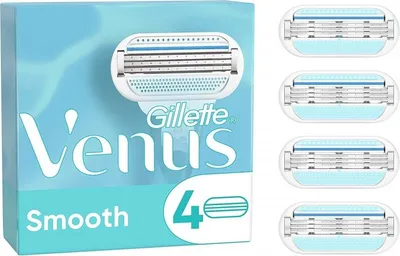 Produktbild von Gillette Venus Smooth Scheermesjes Voor Vrouwen - 4 Navulmesjes