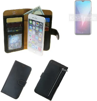 Produktbild von K-S-Trade Schutz Hülle kompatibel mit Oukitel Y4800 Klapphülle Case Phone cover Slim Handytasche Handy Hülle schwarz aus Kunstleder (1 Stk)