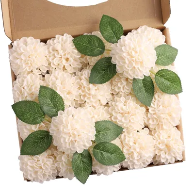 Productafbeelding van Solidchoice - 20-delige Kunstmatige Dahlia Bloemen Set voor Decoratie