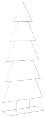 Obrázok produktu pre vidaXL Kovový vianočný stromček s podstavcom KUOPIO, 150 cm, oceľ, biela
