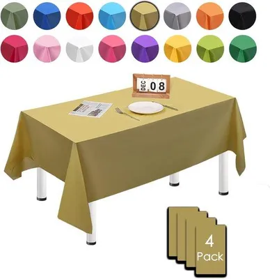 Obrázek produktu pro Zlaté nepromokavé ubrusy 137 x 274 cm