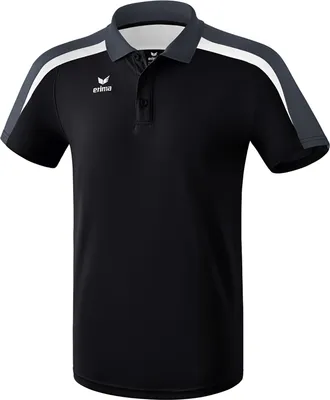 Produktbild von Erima Liga 2.0 Poloshirt Kinder - Schwarz / Weiß / Dunkelgrau  | Größe: 164