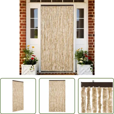 Obrázok produktu pre The Living Store Mucholapka béžová 100x200 cm Chenille