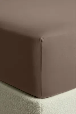 Zdjęcie produktu dla Prześcieradło Jersey 100% Bawełna 180Gsm 160X200X30 C.beż, Obraz wygenerowany przez AI