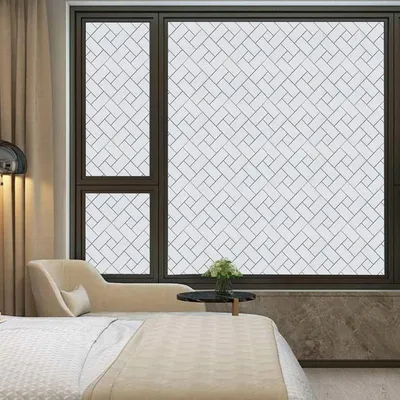 Zdjęcie produktu dla Folia okienna samoprzylepna mleczna matowa ochrona prywatności 44 x 200 cm