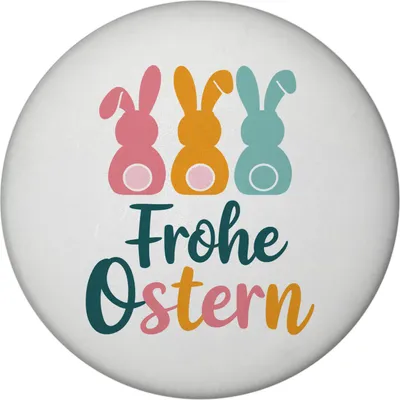 Produktbild von Frohe Ostern Hasen Magnet für Osterdeko