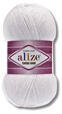 Obrázek produktu pro Alize 1x 100 g bavlněná příze Bavlna Gold, jednobarevná, háčkování, pletení (55)