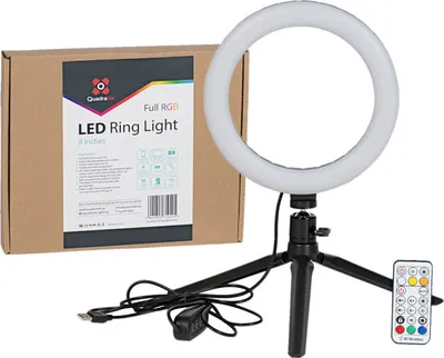 Zdjęcie produktu dla Quadralite LED ring light 8 cali