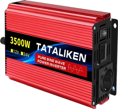 Zdjęcie produktu dla Falownik sinusoidalny, wyjście 220V, wiele poziomów mocy, 12V 3500W 50HZ EU