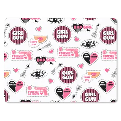 Produktbild von MuchoWow® Mauspad Mousepad Mädchen - Rosa - Herzen - Design 23x19 cm - Mousepads - Maus Mat - Pad - Mausunterlage - Schreibtischunterlage - Mauspad