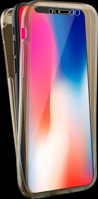 Produktbild von Crystal Case Hülle für Apple iPhone XS Gold Rahmen Full Body