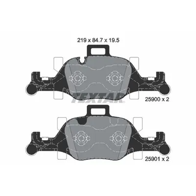 Produktbild von Textar Bremsbeläge vorne für BMW 5er G30 530 7er G11 725 730