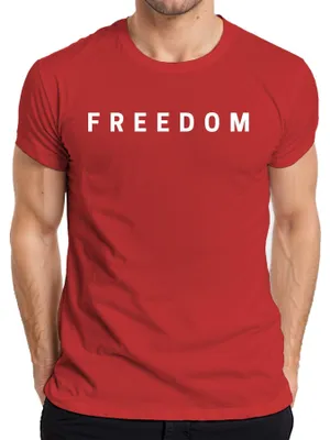 Obrázek produktu pro Freedom Charlie Kirk RIP Conservative Republican Turning Point Pánské tričko, červená, 3XL
