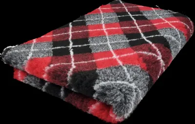Produktbild von Vet Bed Hundedecke Diamond Karo rot grau schwarz