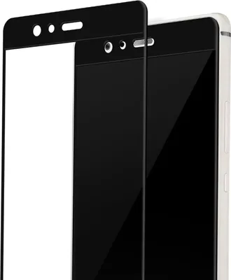 A close-up view of a smartphone screen protector and a smartphone.