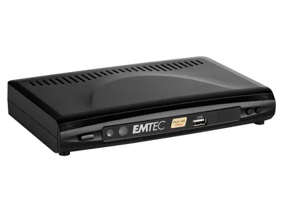 Produktbild von Emtec Movie Cube N150H, Schwarz, FAT32, NTFS, AVI, MKV, MPEG1, MPEG2, MPEG4, VOB, BMP, JPG, H.264, MPEG1, MPEG2, MPEG4, 1.2