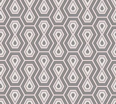 Produktbild von Architects Paper Retrotapete Jungle Chic geometrische Tapete Vliestapete rosa grau weiß 10,05 m x 0,53 m