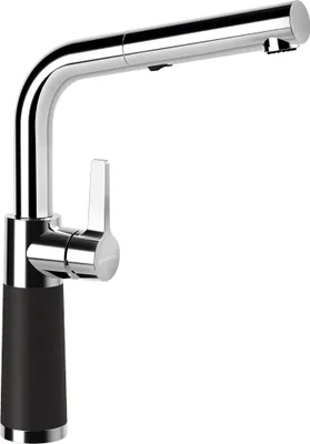 Produktbild von SCHOCK Armatur SC-540 in NERO mit Zugauslauf / CRISTALITE PLUS®
