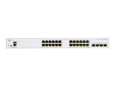 Zdjęcie produktu dla Cisco CBS250-24T-4X-EU, Zarządzany, L2/L3, Gigabit Ethernet (10/100/1000), Możliwości montowania w stelażu