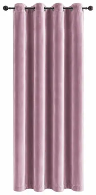 Produktbild von Vorhang Ösen Altrosa Verdunkelung 140x245 cm Samt weich blickdicht Gardine
