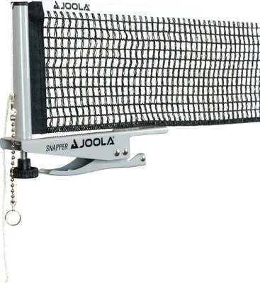 Produktbild von JOOLA Tischtennisnetz Snapper - Indoor Garnitur Freizeitsport Höhenverstellbar mit Feststellschraube - Klemmtechnik, silber/schwarz