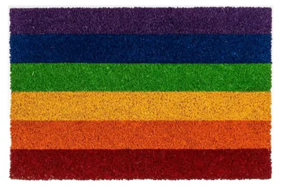 Produktbild von Fußmatte, Pride, ca. 60 x 40 cm, mit Headercard zum Aufhängen, Einheitsgröße, Regenbogen