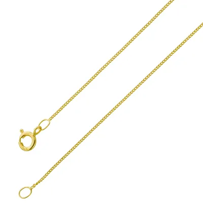 Produktbild von Panzerkette 0,7mm Gelbgold 375 9 Karat Cuban Link Chain 40