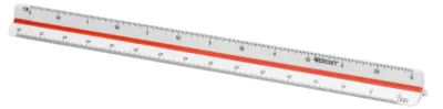 Immagine prodotto di WESTCOTT E-10164 00 Righello triangolare WESTCOTT, plastica, bianco