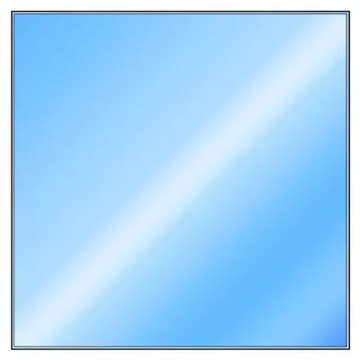 Produktbild von Quadratische Bodenplatte - 1100 x 1100 mm - Glasplatte | Funkenschutzplatte aus Glas