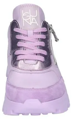 Produktbild von Waldläufer Damen Sneaker Lila mit seitlichem Reißverschluss und profilierter Gummisohle