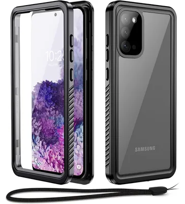 Image de Coque de protection pour Samsung Galaxy S20 Plus (6,7"), étanche IP68, résistante aux chocs et à la poussière, de couleur noire