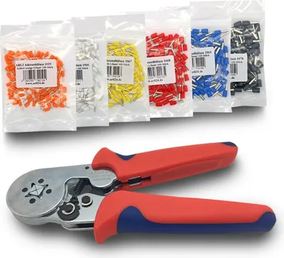 Produktbild von ARLI Crimpzange 0,25-6 mm² + Aderendhülsen 0,5 - 4 mm² 601 teilig Set