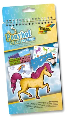 Produktbild von Schablonenbuch Ponyhof FOLIA 41101 14,2x24cm