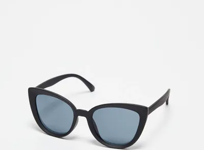 Image de Moodo Lunettes de soleil Guenervydd Cat-Eye pour femme Lunettes de soleil noires Universelles noires