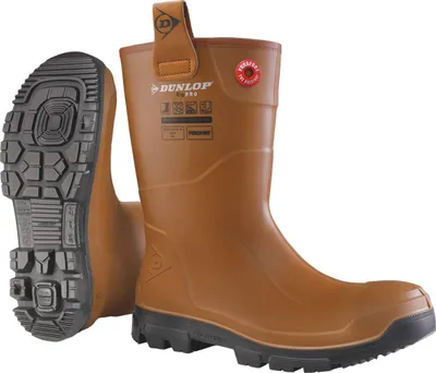 Produktbild von Dunlop Purofort RIGPRO Werklaars S5 Bruin - maat 45