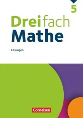 Produktbild von Dreifach Mathe 5. Schuljahr - Lösungen zum Schülerbuch