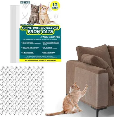 Produktbild von Krabmatten für Katzen, Selbstklebend, 100 Haken, Schutzmatte für Katzenklauen, Bank, Tür und Möbel