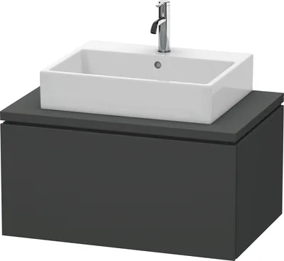 Produktbild von Konsolenunterschrank L-CUBE 400x820x547mm graphit matt graphit matt