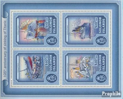 Produktbild von Briefmarken Salomoninseln 2017 Mi 4401-4404 Kleinbogen (kompl. Ausg.) postfrisch Titanic