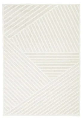 Image de Volero - Tapis Moderne - Nori Lines Blanc - 140x200cm