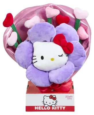 Obrázok produktu pre Kvetinový kytic Hello Kitty, plyšová hračka, 28 cm, roztomilá postavička Hello Kitty, vhodná na držanie